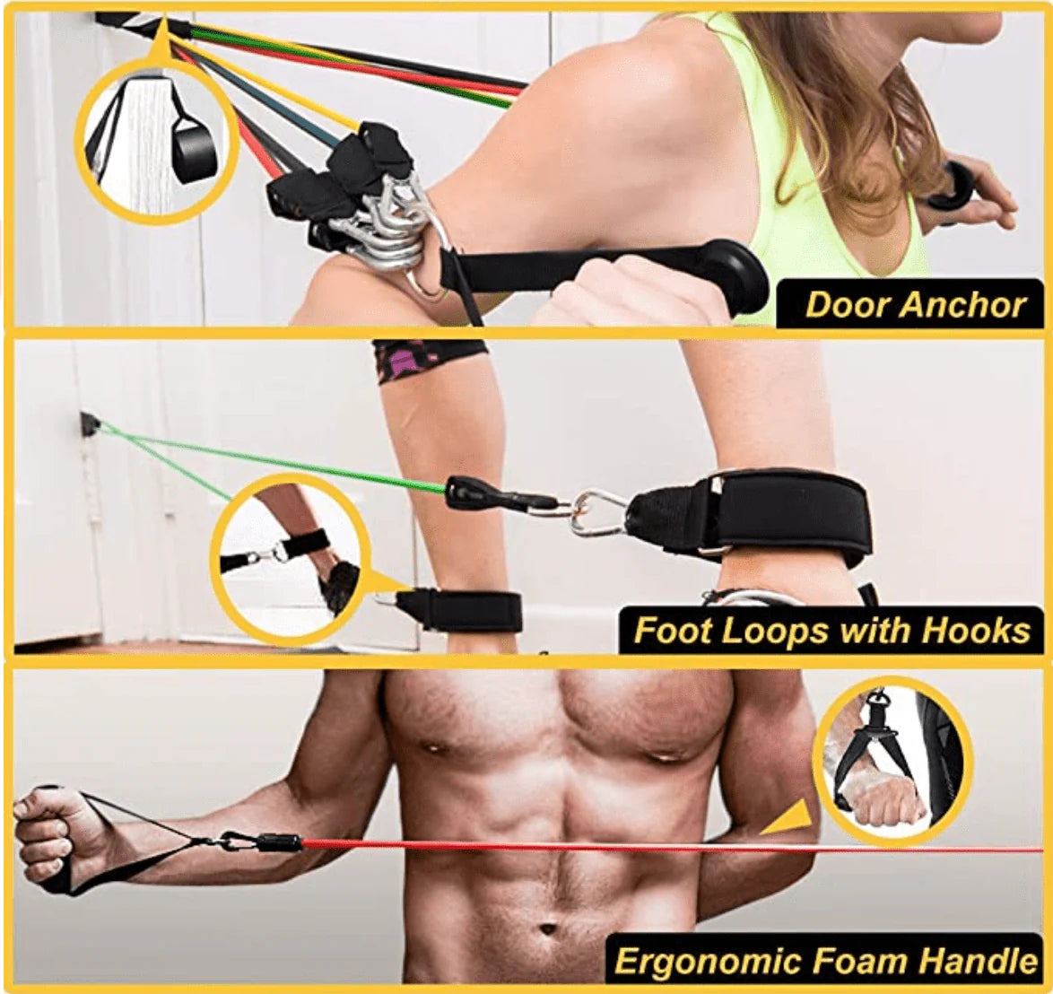 š„ Premium 11-Piece Resistance Band Set