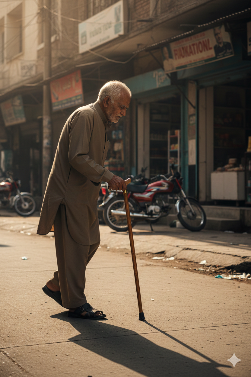 Handcrafted Wooden Walking Stick with Ergonomic Handle – Durable, Premium Support Cane