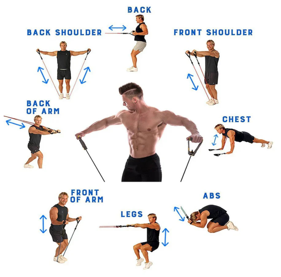 🔥 Premium 11-Piece Resistance Band Set