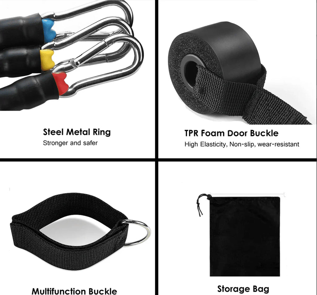 🔥 Premium 11-Piece Resistance Band Set