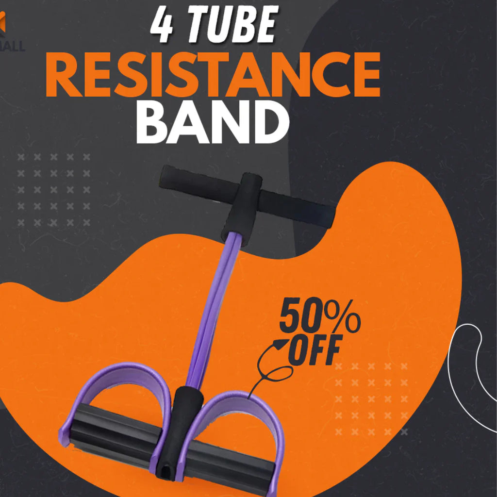 Premium Tummy Trimmer – Foot Pedal Resistance Band (Random Colors)